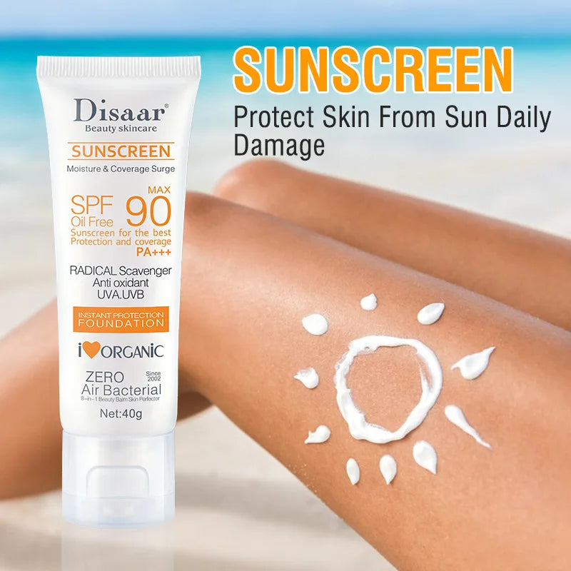 Ultra-Light SPF 90+ Sunscreen for Face & BodyWaterproof, Non-Greasy UV Protection for All-Day Outdoor Defense